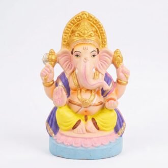 GANESH IDOL (MULTI COLOUR) 10 INCH