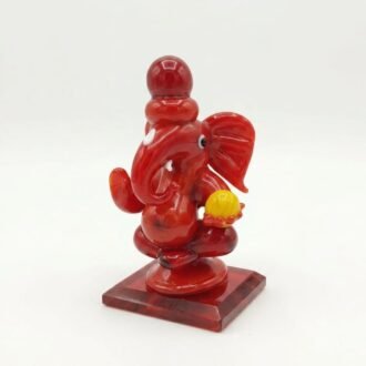 CAR CENTRE PIECE GANESH IDOL- RED