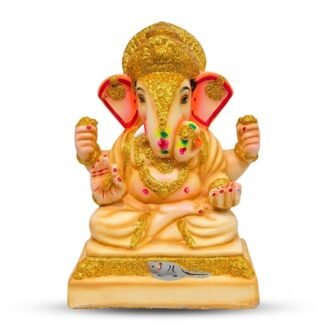 DECORATIVE GOLDEN GANESH IDOL