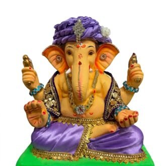 DECORATIVE GANESH IDOL WITH TRADITIONAL ATTIRE